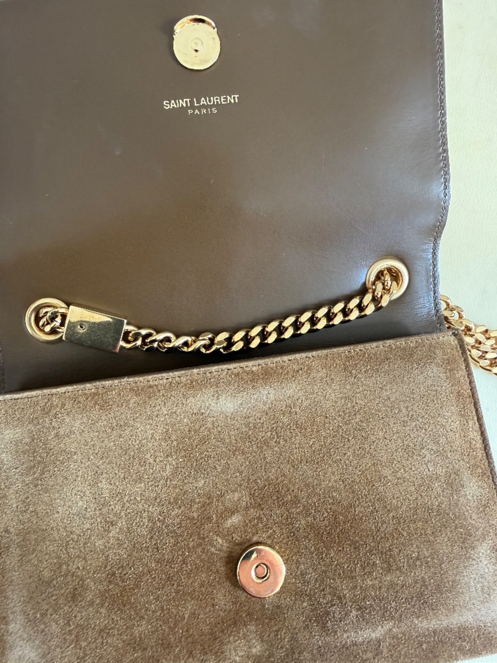 Vintage Suede Tassel Chain Bag by Saint Laurent - Picture 6 of 8